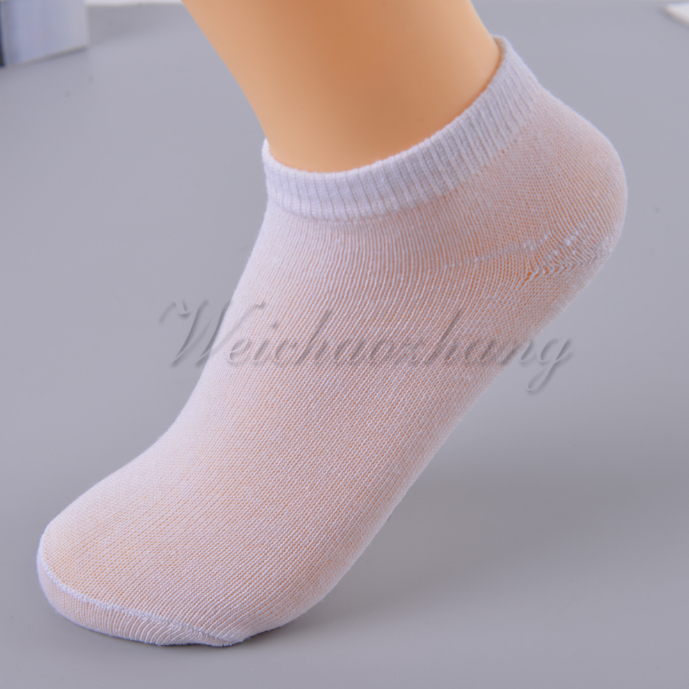 Children's white socks, boat socks, summer thin cotton children's socks, boys' and girls' baby shallow short socks, polyester-cotton socks Specification image