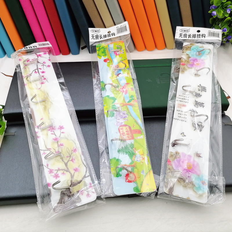 L1126 long, seamless six-link hook, strong adhesive hook, suction cup hook, Yiwu 2-yuan store, 2-yuan store wholesale Application Scenario