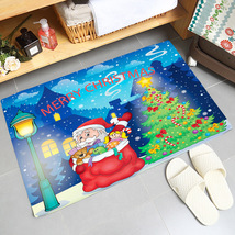 圣诞装饰地毯地垫进门脚垫吸水门垫跨境厨房楼梯浴室防滑垫可定制