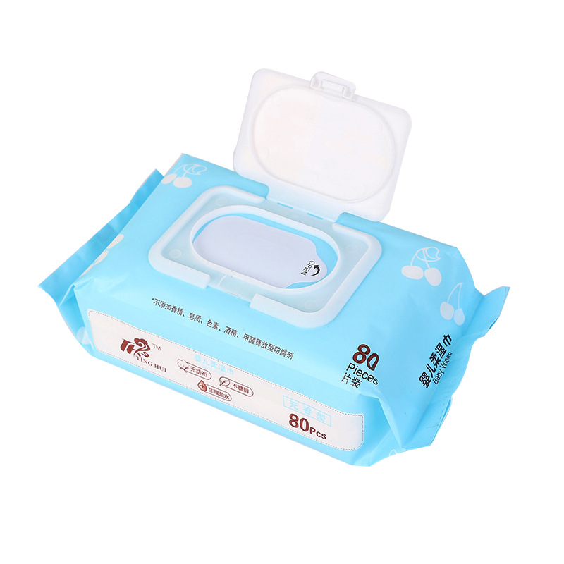 Wet wipes for babies, 80-pack, cost-effective wet wipes for children and babies, large packs with LIDS, wholesale from wet wipes manufacturers Item Picture