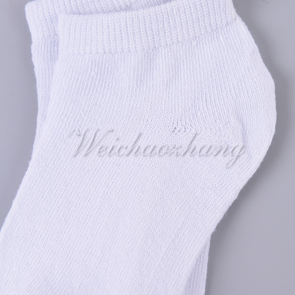Children's white socks, boat socks, summer thin cotton children's socks, boys' and girls' baby shallow short socks, polyester-cotton socks Item Picture
