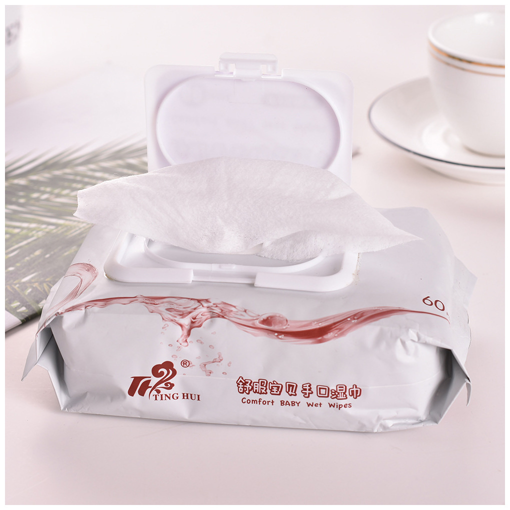 Factory direct supply of baby hand and mouth special all-cotton facial soft wipes, wet wipes, odorless baby care household wet wipes Item Picture