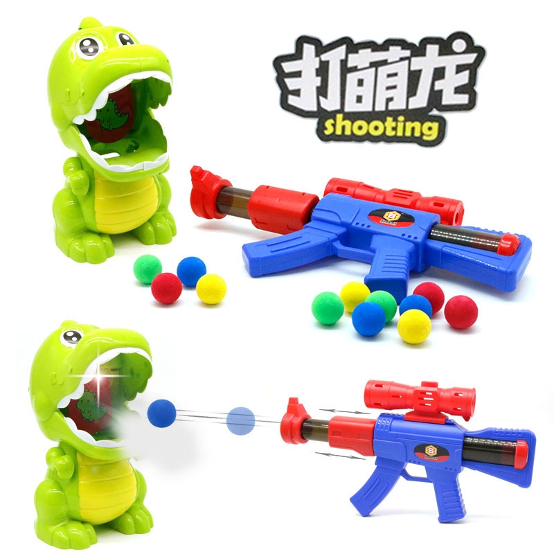 New fun dragon beating toy with lights, sound effects and spray, children's outdoor duck beating soft bullet gun toy Specification drawing