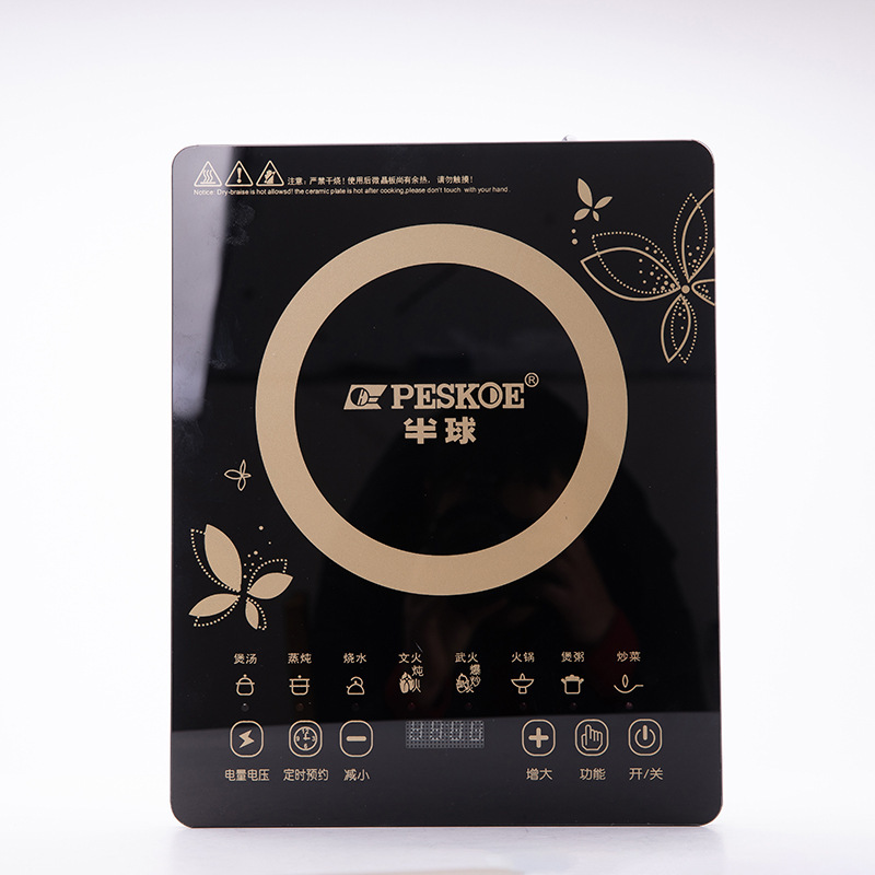 Induction stove household high-power electric pottery stove multi-function intelligent electric heating stove touch screen cooking stove boiler