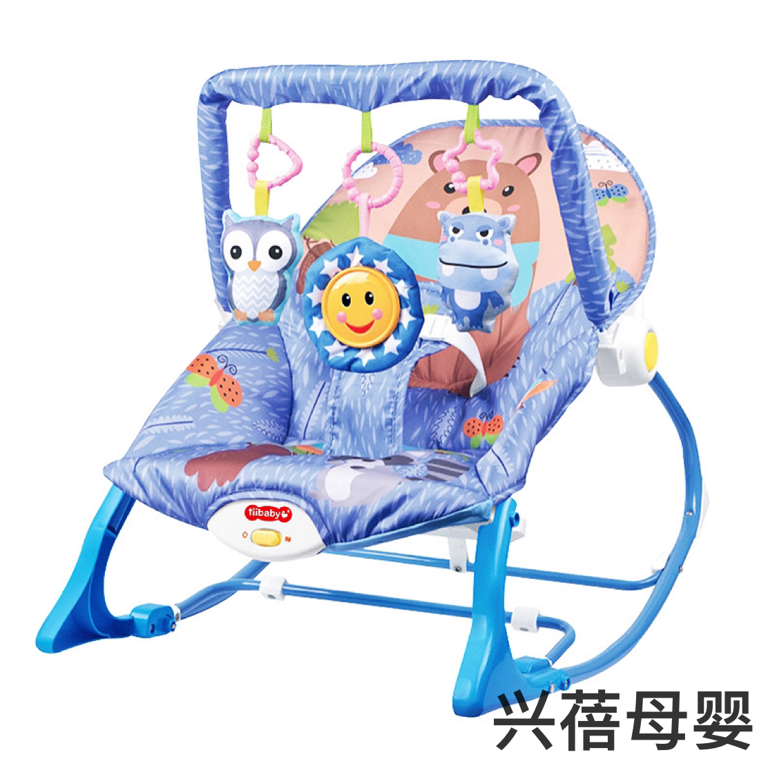 婴儿摇摇椅哄娃神器跨境热卖 带音乐震动新生儿摇床安抚躺椅批发