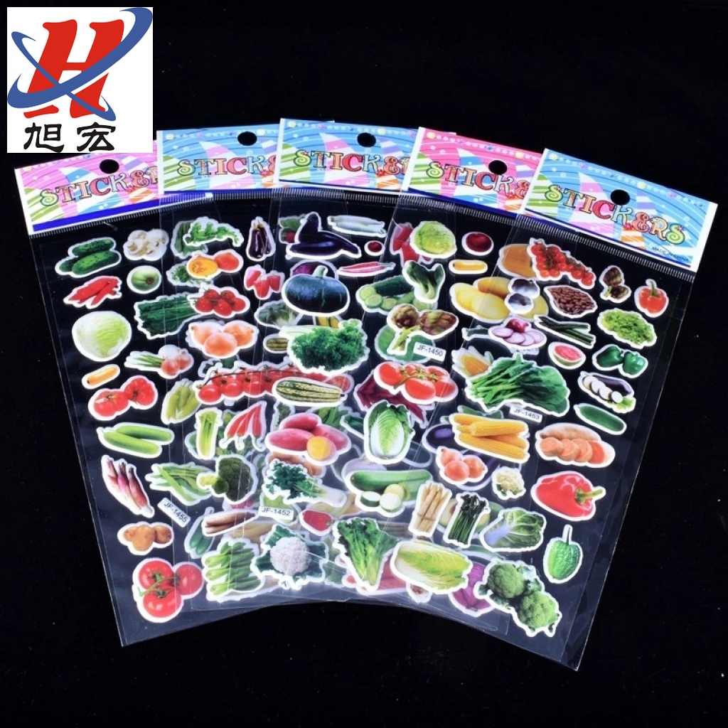 Custom-made blind box gifts, HM exquisite children's cartoon paper 3D bubble stickers, children's reward stickers and stickers Application Scenario