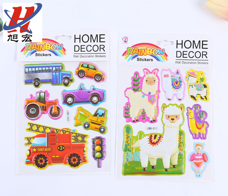 Children's reward stickers, stickers, 3D stereoscopic blister stickers, cartoon bubble stickers, children's DIY creative stickers details Picture