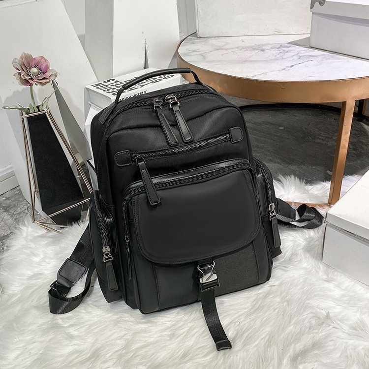 A tripod bag 8827.8827-1 new versatile backpack cloth art soft leather large capacity leisure backpack