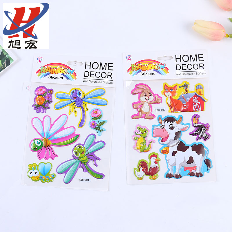 Children's reward stickers, stickers, 3D stereoscopic blister stickers, cartoon bubble stickers, children's DIY creative stickers Item Picture