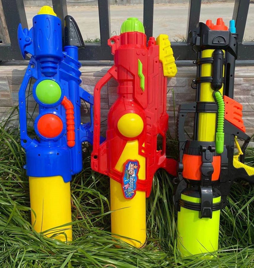 Children's water gun running, super high pressure, summer water play, beach rafting, water gun toys, night market, street stall wholesale supply full figure