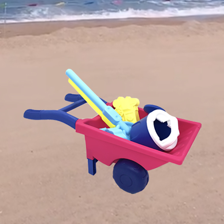 The manufacturer supplies beach trolleys, children's toys, beach sand-digging and sand-playing tool sets, and plastic two-wheeled trolleys details Picture