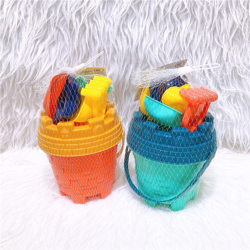 Toy wholesale, beach children's outdoor water play toy sets, water bottles, sand digging, water playing, house playing, trumpet full figure