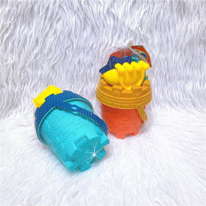 Toy wholesale, beach children's outdoor water play toy sets, water bottles, sand digging, water playing, house playing, trumpet details Picture
