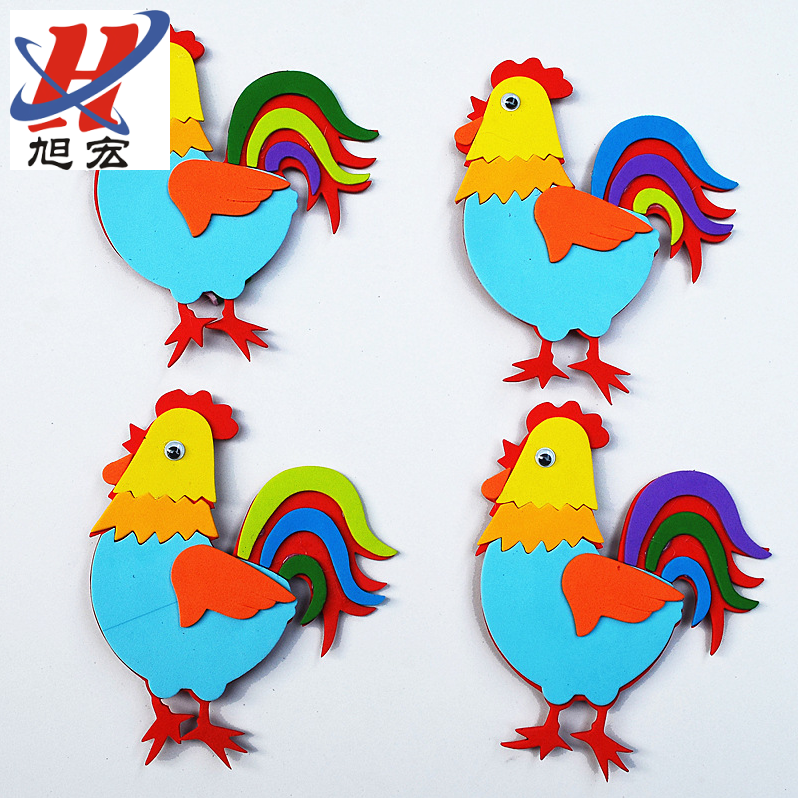 DIY creative stickers, animal handcrafted stickers, sponge stickers, early childhood education foam decorative sponge stickers Item Picture