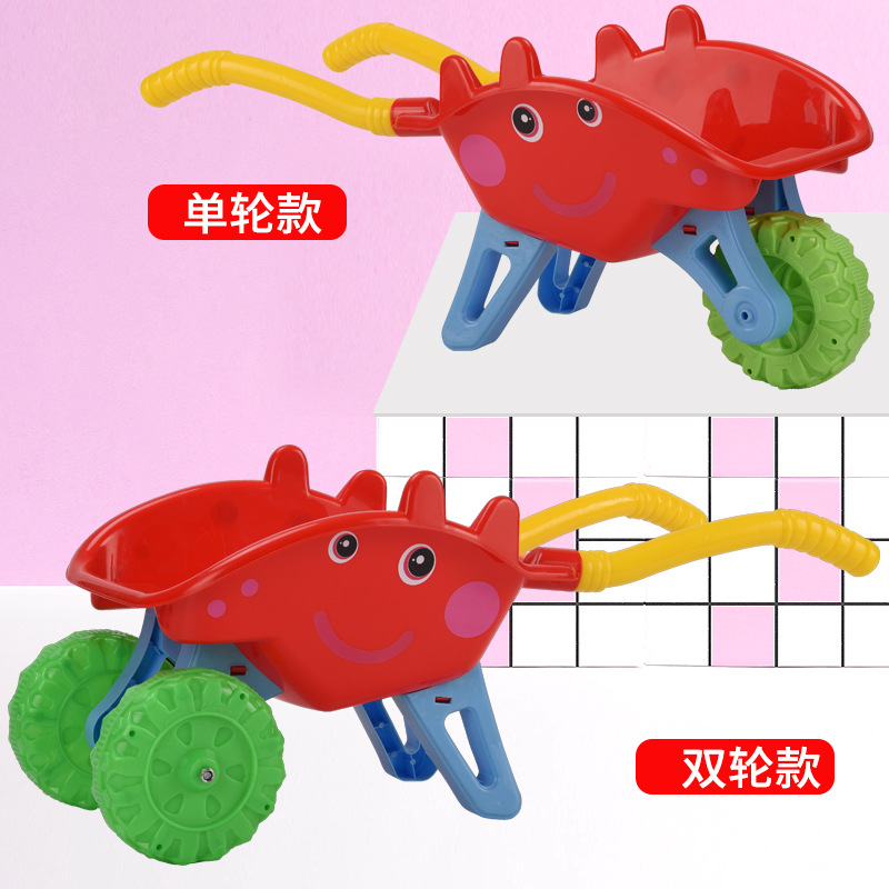 Children's beach toy car set, large boy sand-digging trolley, baby sand-playing tool bucket, soil-digging shovel Application Scenario