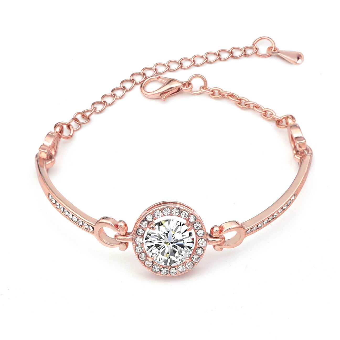 Korean-style fashion and creative jewelry, bracelets and accessories, Taobao mall street stall supply, women's zircon bracelets, crystal ornaments Item Picture