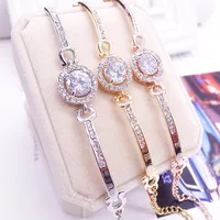 Korean-style fashion and creative jewelry, bracelets and accessories, Taobao mall street stall supply, women's zircon bracelets, crystal ornaments full figure