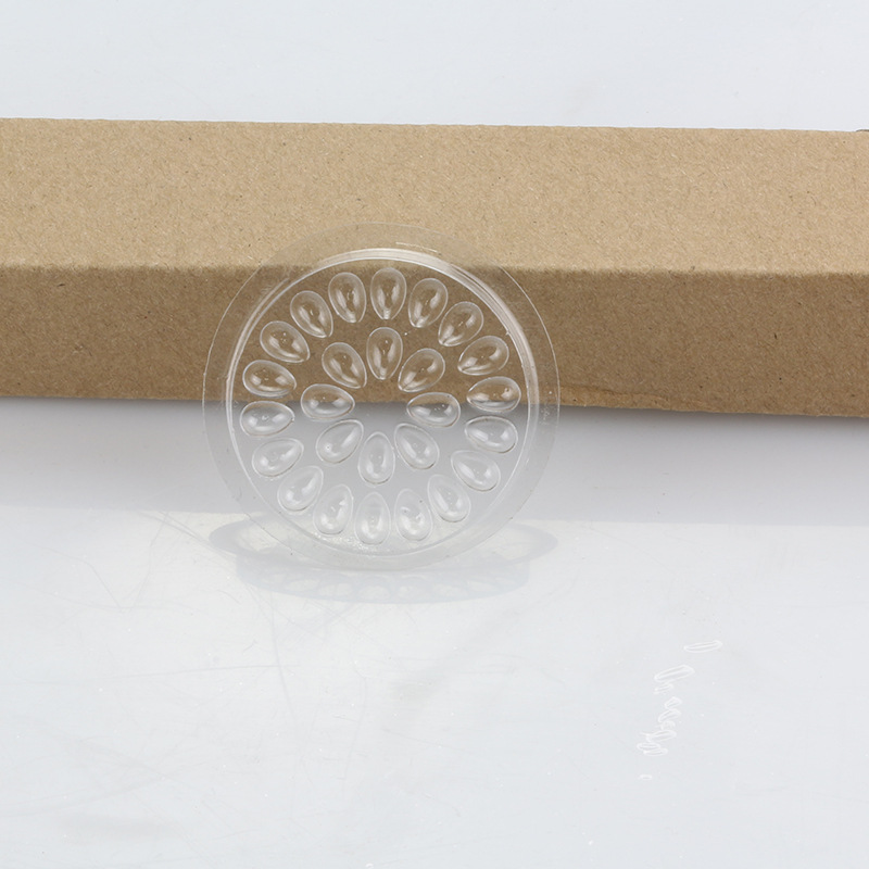 Creative eyelash extension pvc planting false eyelash plastic tattoo transparent melon seed groove flower-shaped glue gasket Application Scenario