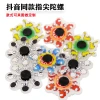 Douyin's same style cartoon finger dynamic gyroscope children's new and unique finger toys, running gyroscope in stock wholesale Specification image
