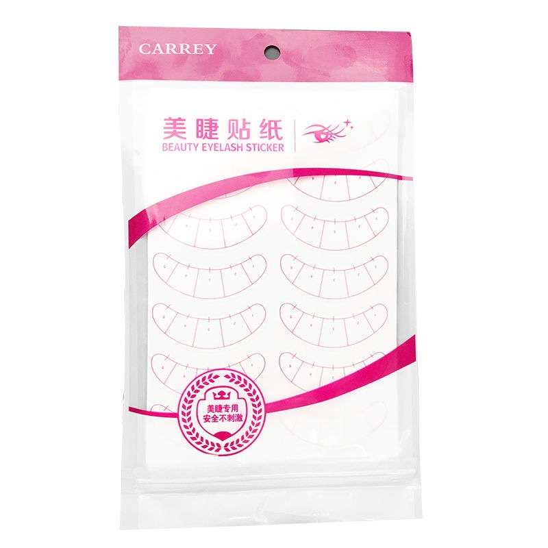 Eyelash extension practice paper for beginners, 5-point positioning isolation sticker for eyelash extension, a magic tool for novice eyelash beautification Item Picture