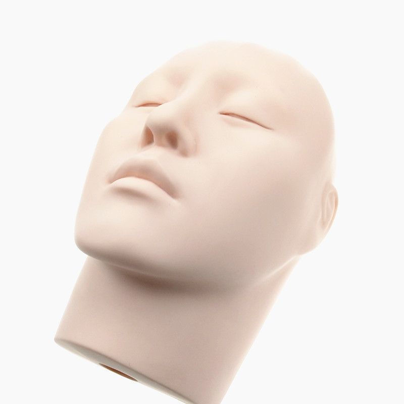Wholesale of beauty tools for beginners to practice with false eyelashes, 3D human head models, and false eyelash extensions Item Picture