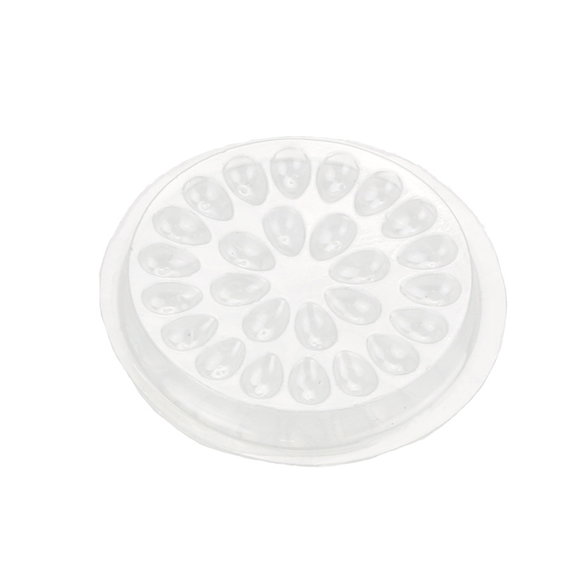 Creative eyelash extension pvc planting false eyelash plastic tattoo transparent melon seed groove flower-shaped glue gasket Item Picture