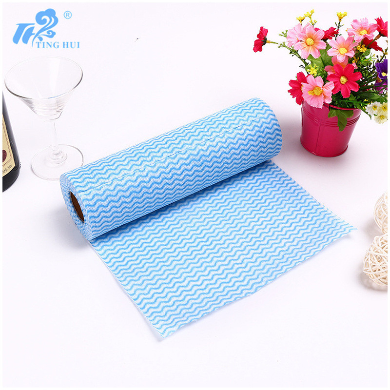 Hot-selling disposable non-woven fabric cleaning cloths for household cleaning, 50 pieces of dot-type cleaning cloths, 25x30cm, wholesale Item Picture