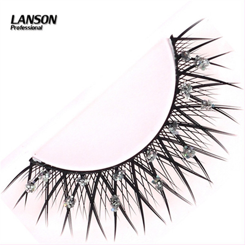 Marise False Eyelashes Natural 3D Thick Bare Makeup Pure Hand Sharpened Graft Curling Student Eyelashes Wholesale Specification drawing