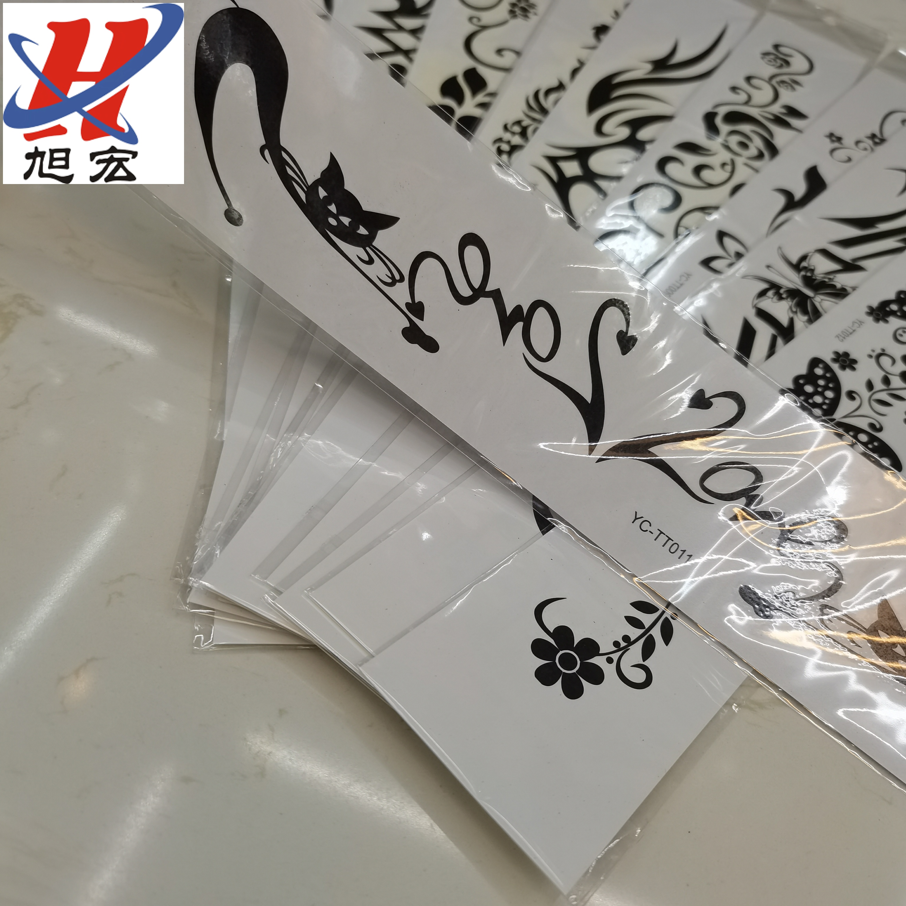 Aliexpress, Amazon, Instagram trendy black and white sexy lace flower lace tattoo stickers, sashimi tattoo stickers Application Scenario