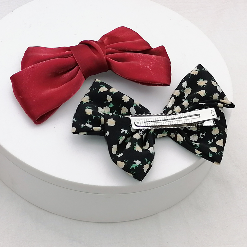 Wholesale of large A1015 bow tie clips, hairpins, hair clips, bangs clips, Japanese and Korean accessories at a 2-yuan store in Yiwu Item Picture