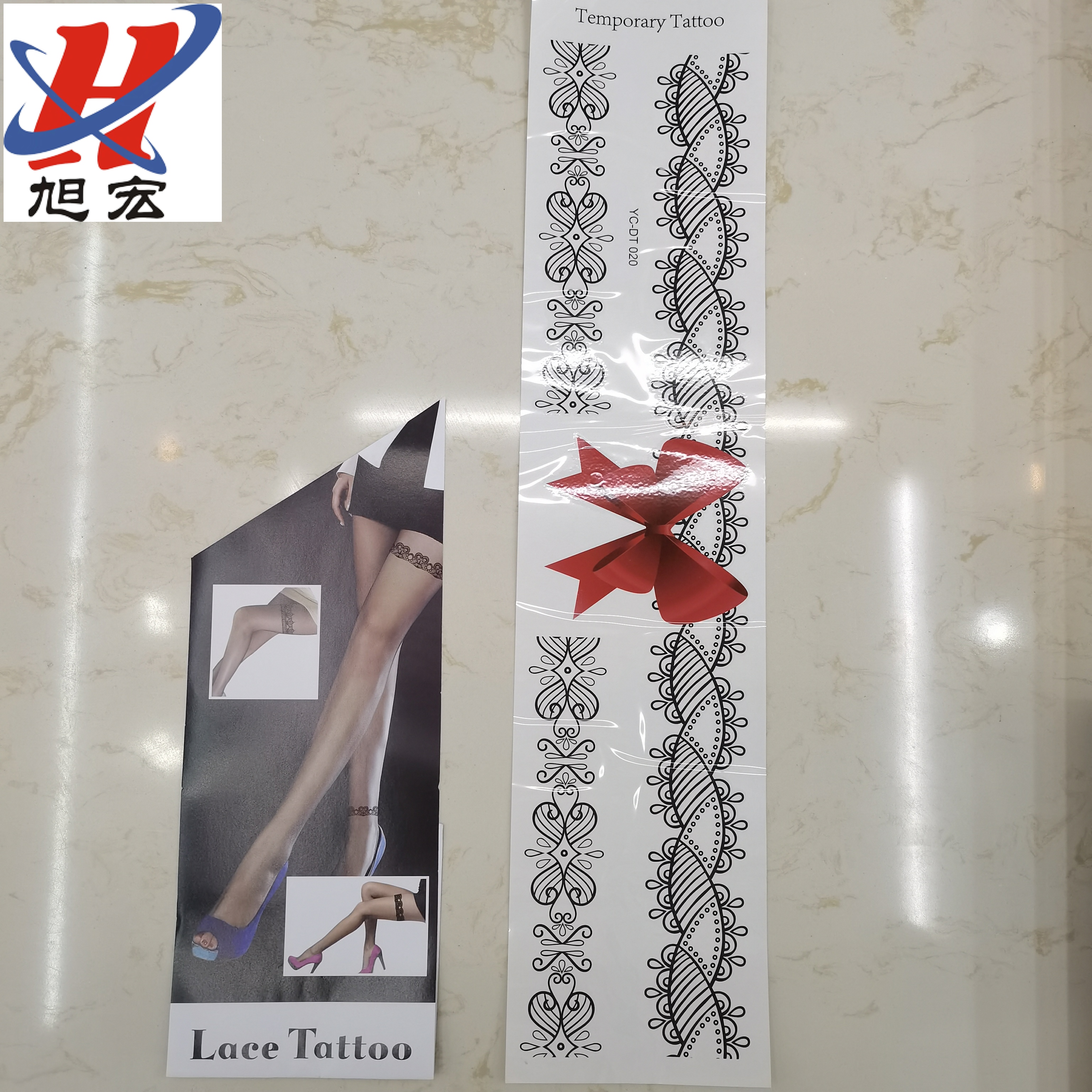 Wholesale of new tattoo stickers, black lace floral arm tattoo stickers, high-quality export transfer stickers, custom-made