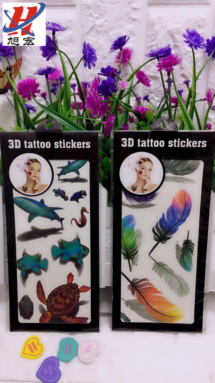 Color water transfer sticker, waterproof tattoo sticker factory direct sales, black lace tattoo details Picture