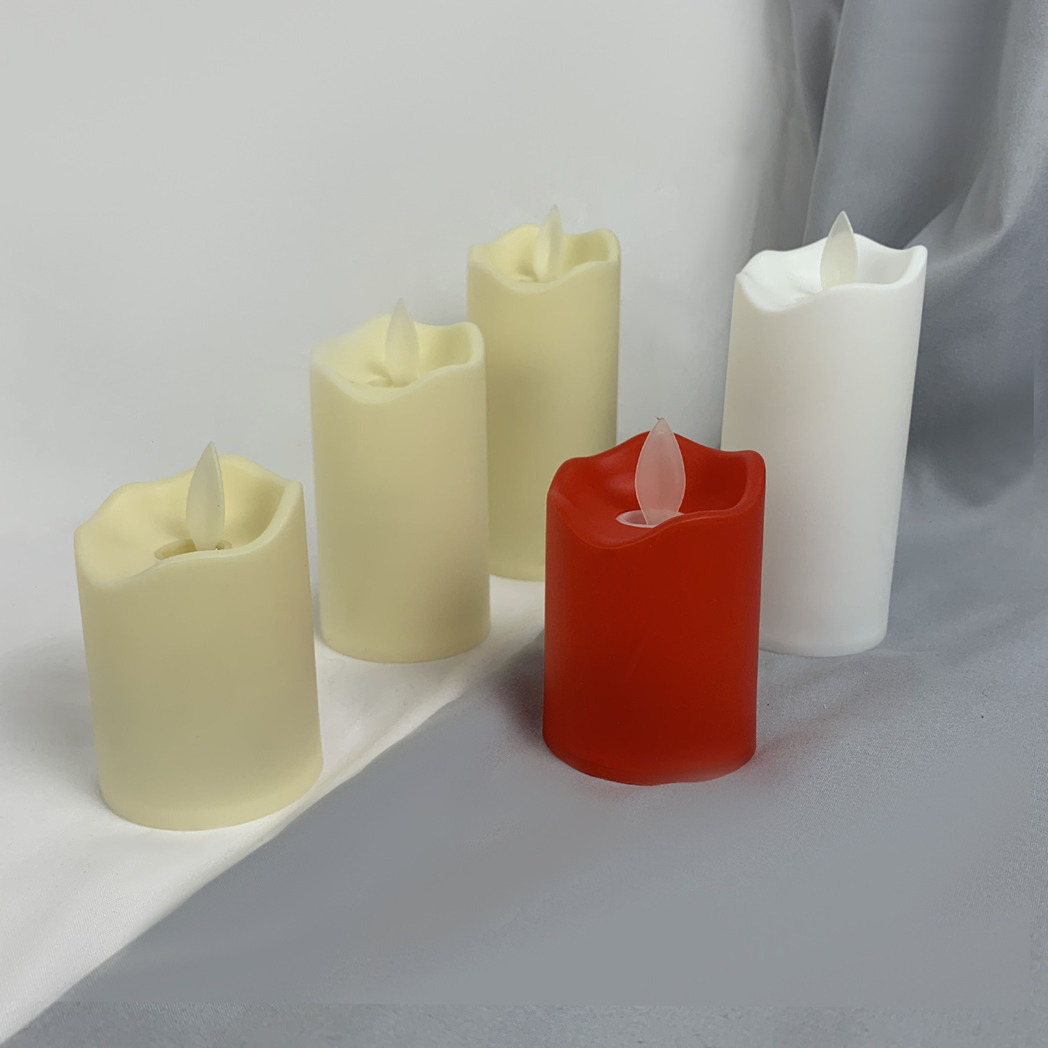 LED electronic candle lamp plastic swing candle decoration crafts ornaments thumbnail