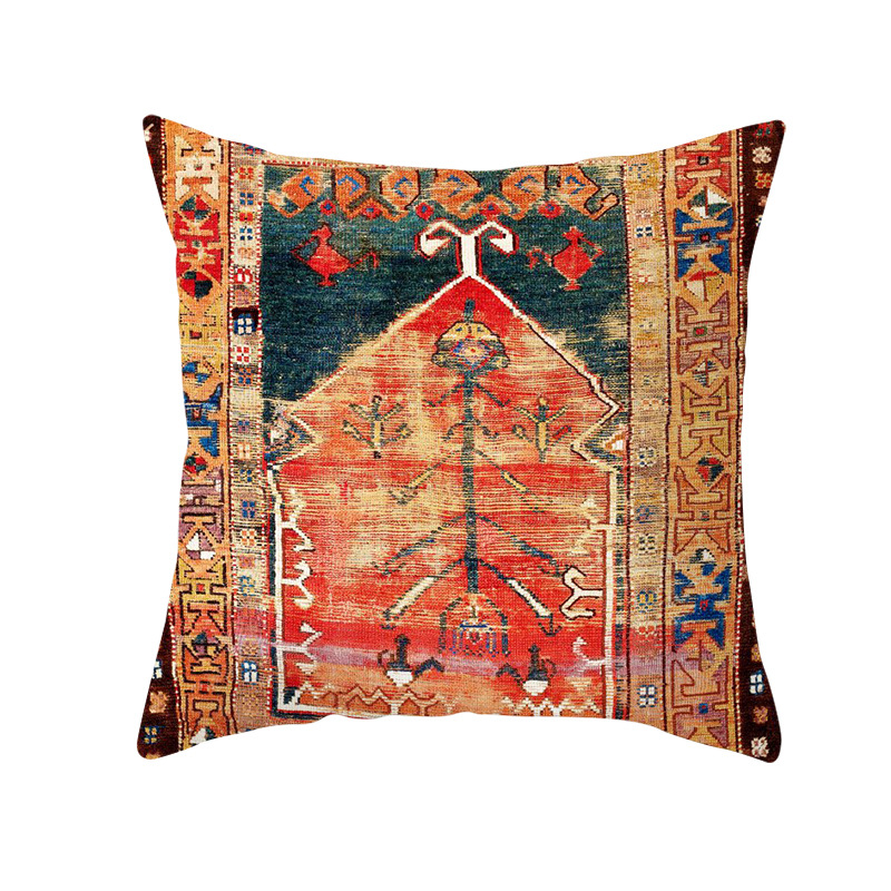 民族风波斯土耳其地毯图案抱枕套波斯抱枕风格靠枕详情图2