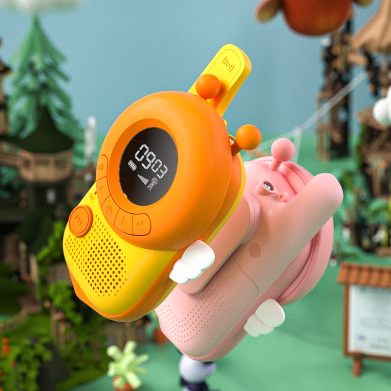The new Cool second generation children's walkie-talkie is a 3KM handheld wireless communication outdoor and indoor parent-child interactive educational toy Specification drawing