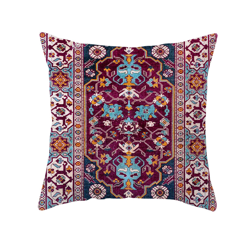 民族风波斯土耳其地毯图案抱枕套波斯抱枕风格靠枕详情图3
