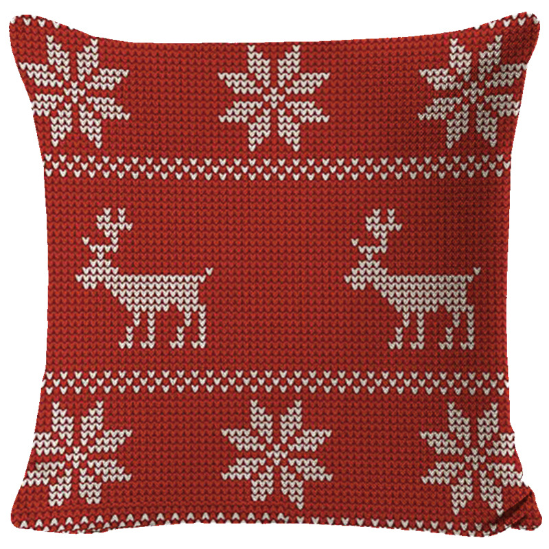 Christmas-style cushions, Christmas reindeer cushions, custom-made Santa Claus cushions Application Scenario