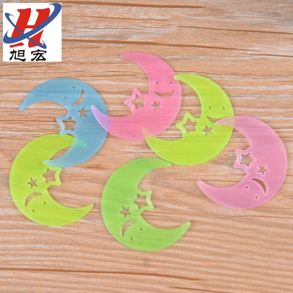 Moon card wall stickers glow-in-the-dark star wall stickers Three-dimensional luminous wall stickers glow-in-the dark star stickers thumbnail