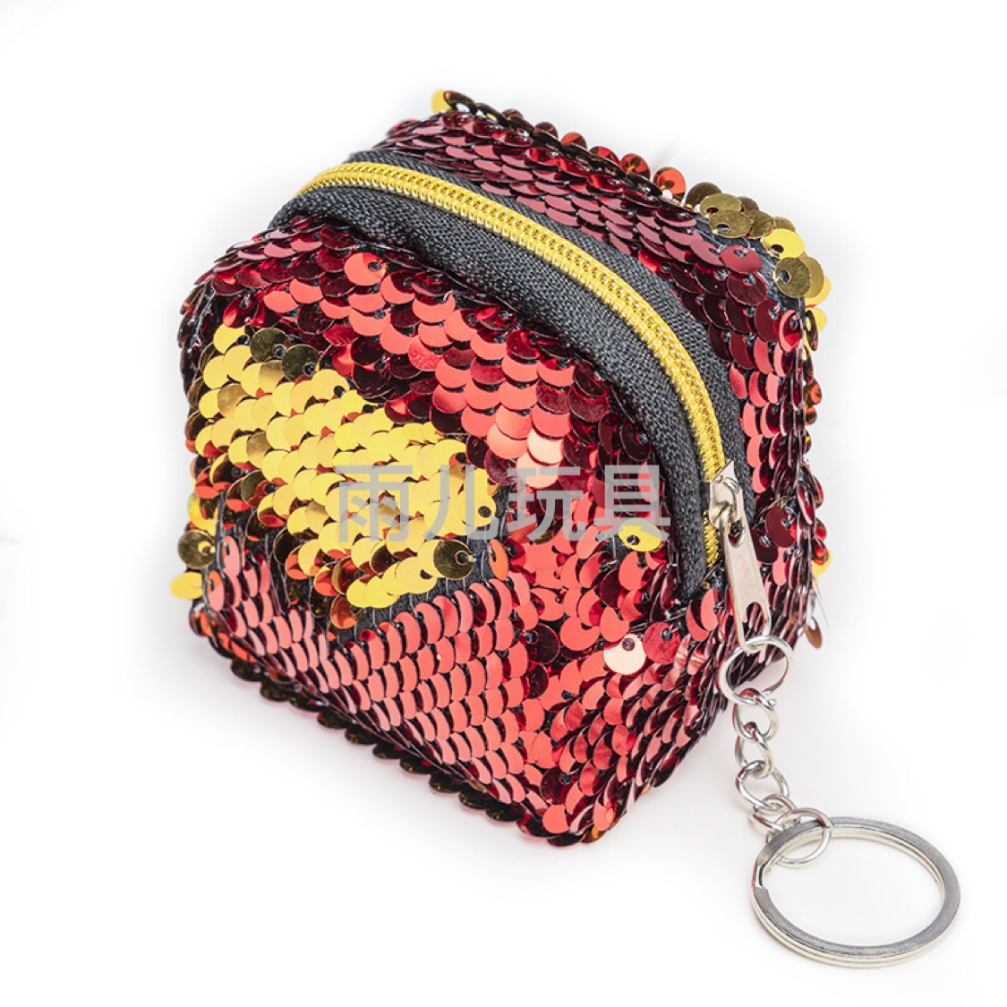 Plush toy wallet, sequined coin purse, square sequined coin purse, square three-dimensional coin purse Item Picture