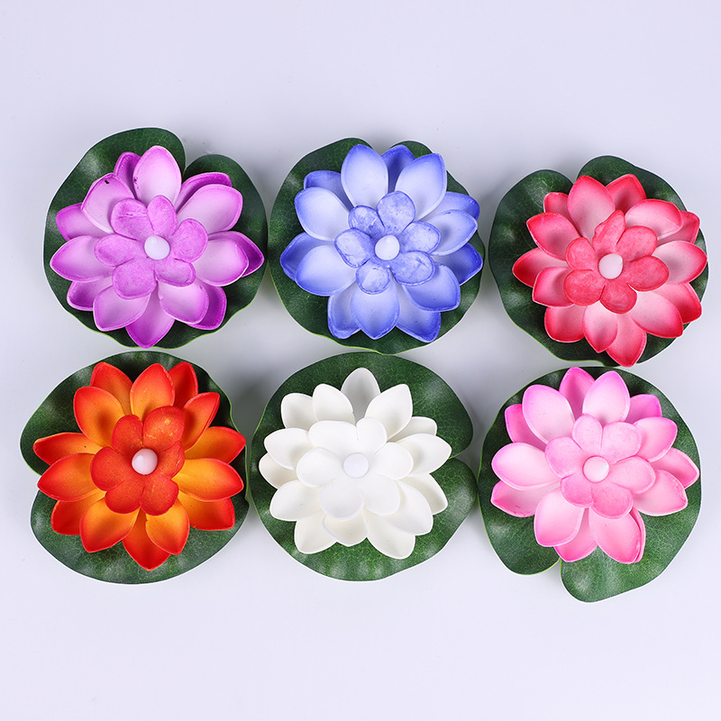 Electronic lamp floating lotus environmental protection energy-saving lamp decorative arts and crafts