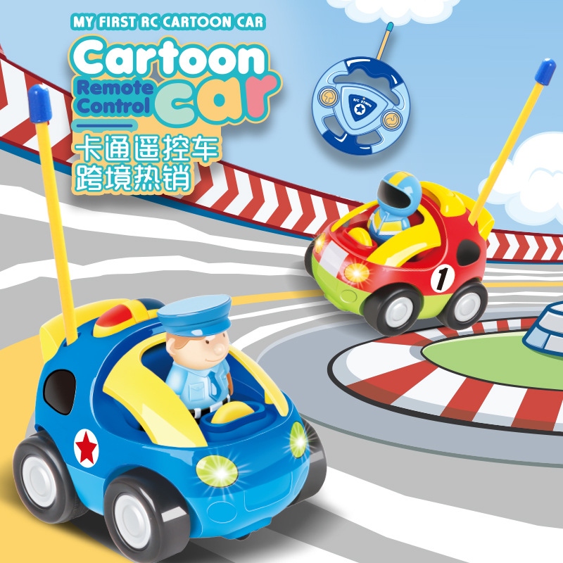 New best-selling product: Jiaming 6601/6602 children's electric remote control racing car cartoon educational remote control police car toy full figure
