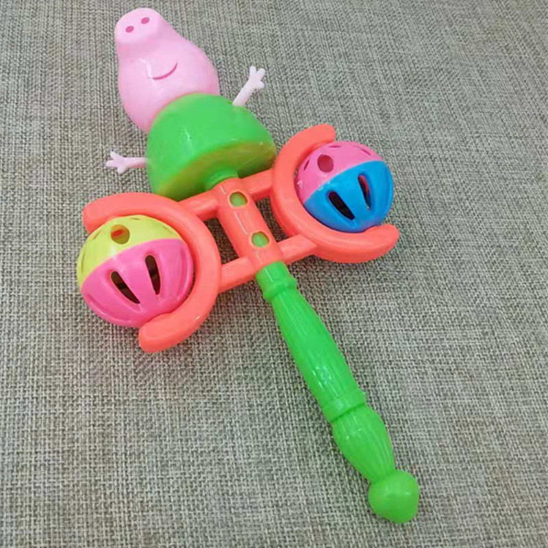 Factory direct supply of cartoon hand-cranked bells 2088 hand-cranked bell children's toys wholesale two-yuan supply details Picture
