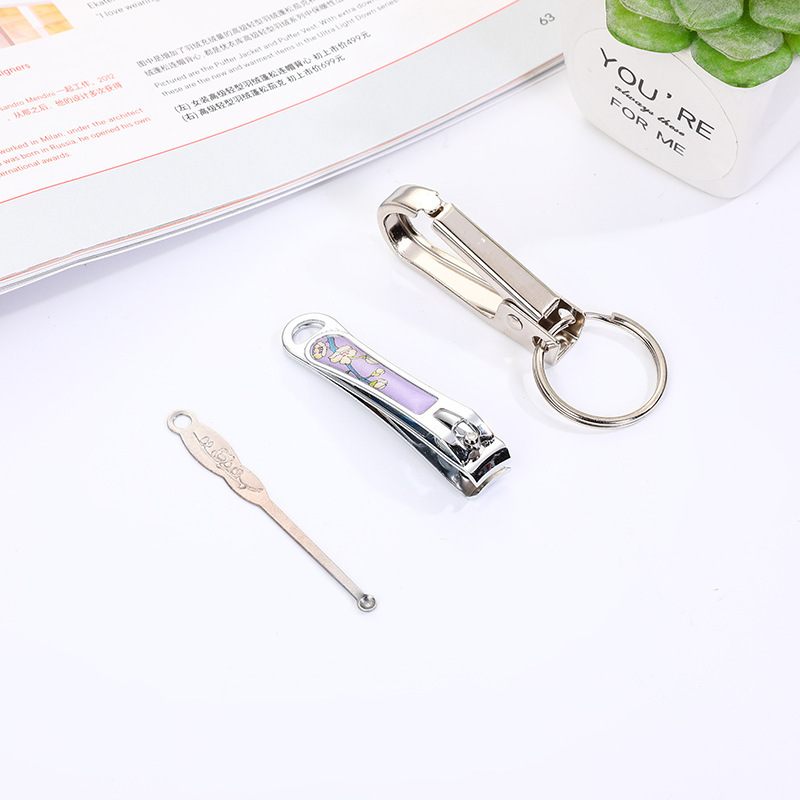 Factory direct supply nail clipper set: Three-piece set of nail clippers, eyebrow clippers and eyebrow trimming scissors wholesale two-yuan store Specification image