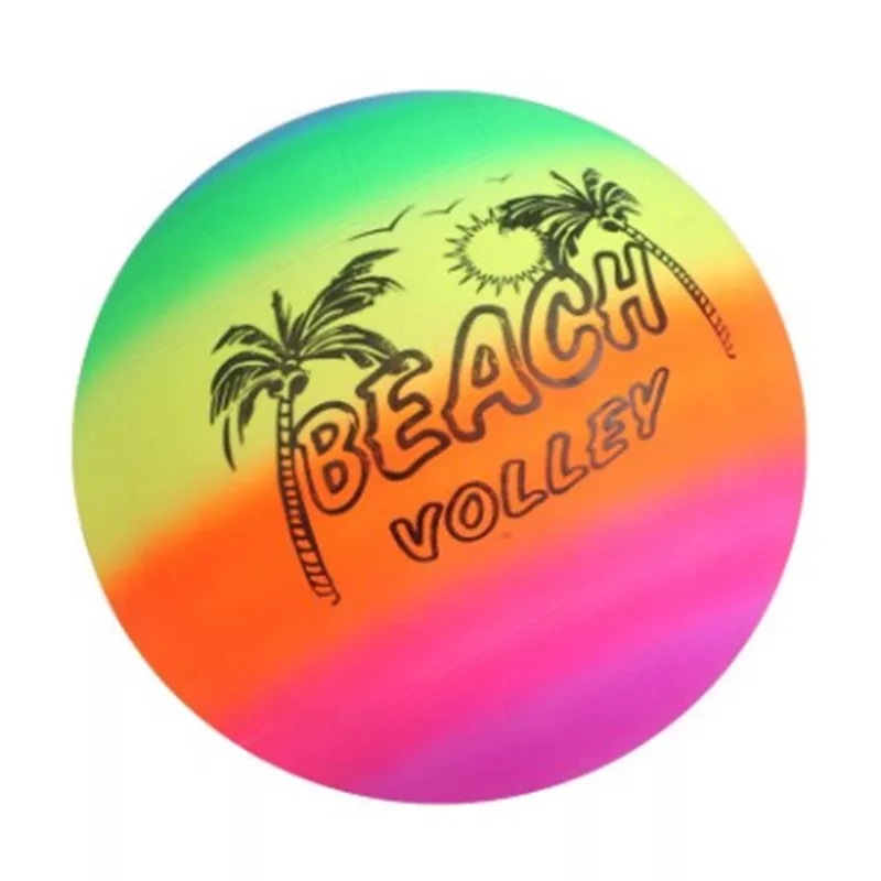 Children's thickened pvc material patting ball rainbow version beach volleyball patting ball patterned leather ball Item Picture