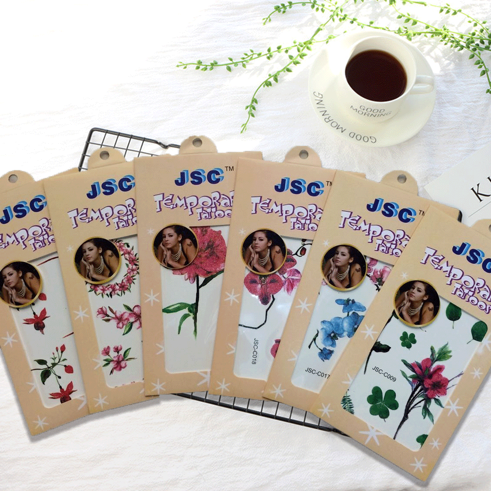 2021 new in-stock hand back tattoo stickers, Henna flower stickers, fresh tattoo stickers available for customization and wholesale Specification image
