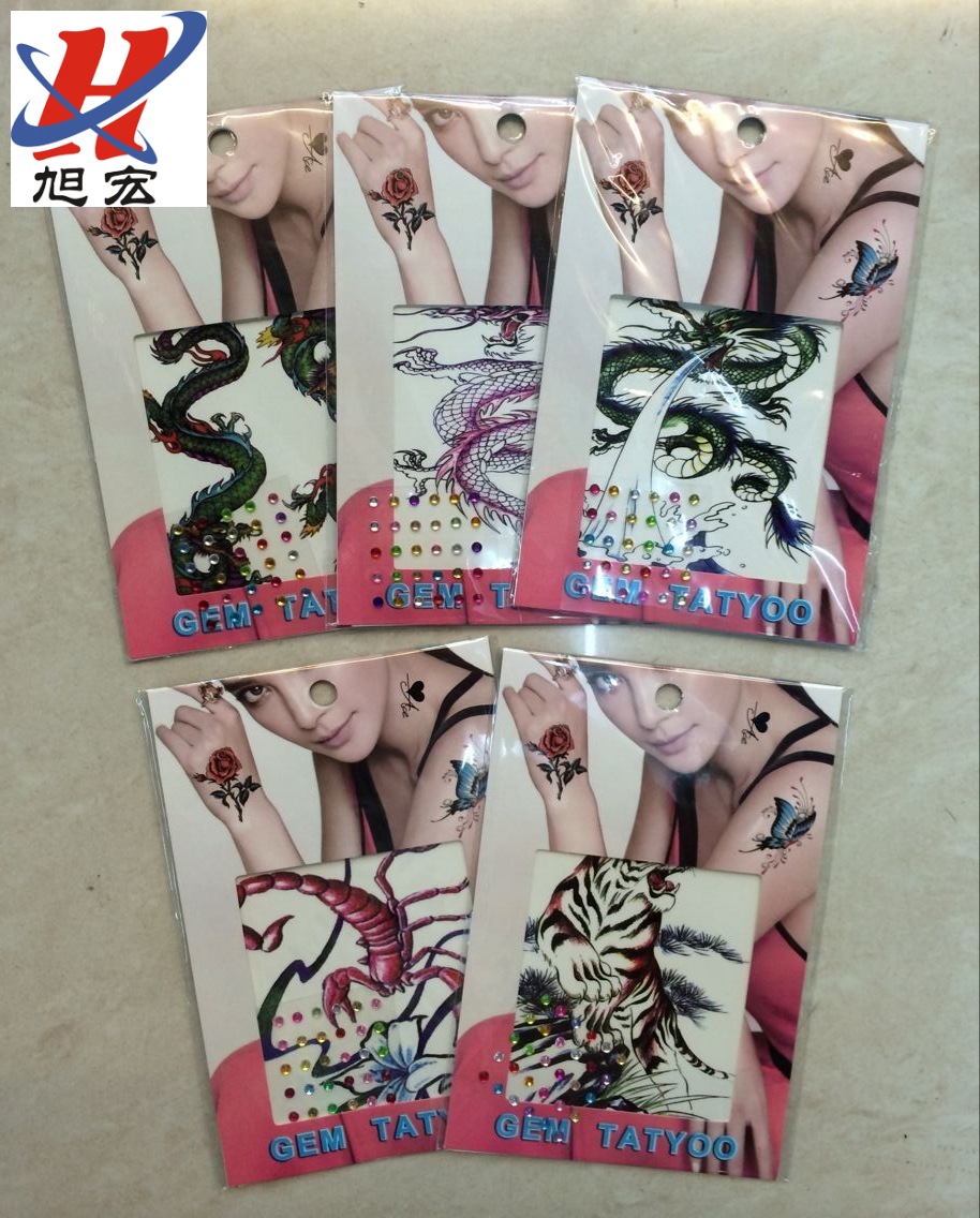 The waterproof, long-lasting, trendy and realistic dark style female tattoo sticker on the back of the hand is a popular online celebrity Item Picture