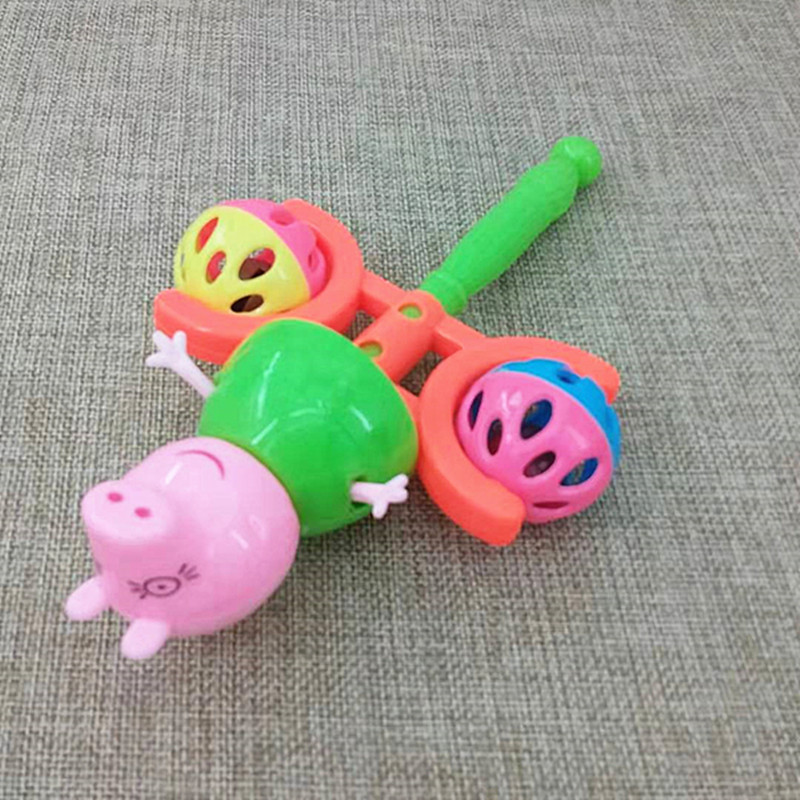 Factory direct supply of cartoon hand-cranked bells 2088 hand-cranked bell children's toys wholesale two-yuan supply Specification drawing