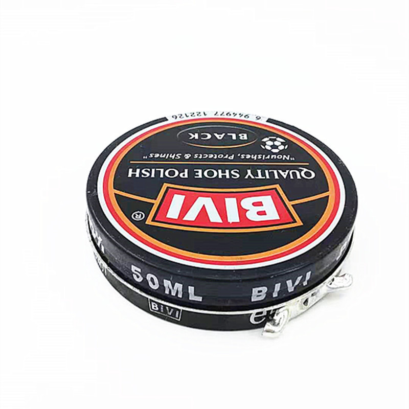 Wholesale tin box shoe polish, leather shoe maintenance oil, brown, black, natural color, high-end tin box shoe polish details Picture