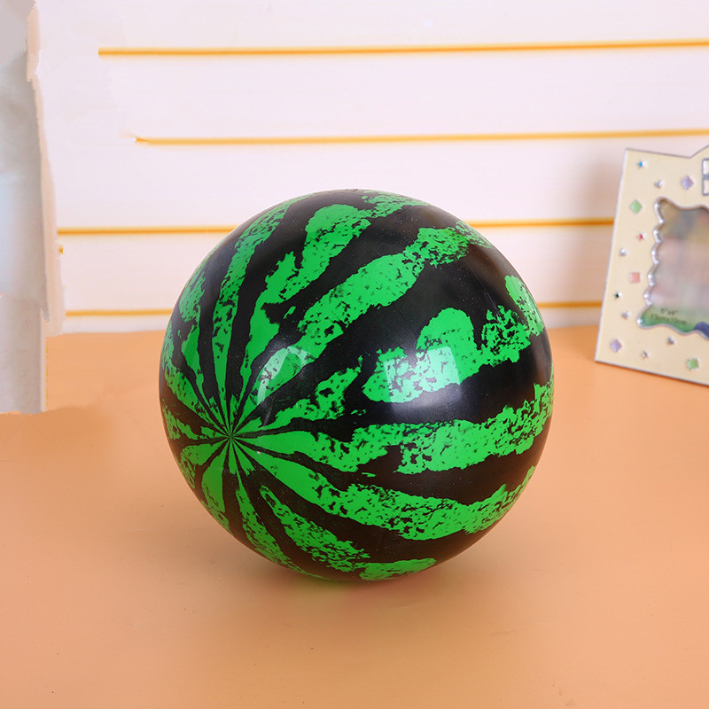 Wholesale of No. 22 Watermelon balls, children's inflatable toys, cartoon inflatable balls, 2-yuan store, 2-yuan supermarket goods Specification drawing