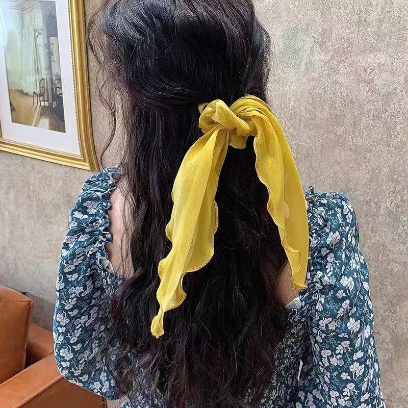 A2541 offers a variety of exquisite ribbon hair bands, hair ties, hair ropes, hair ties, and Japanese and Korean hair accessories for wholesale at a 2-yuan store in Yiwu details Picture
